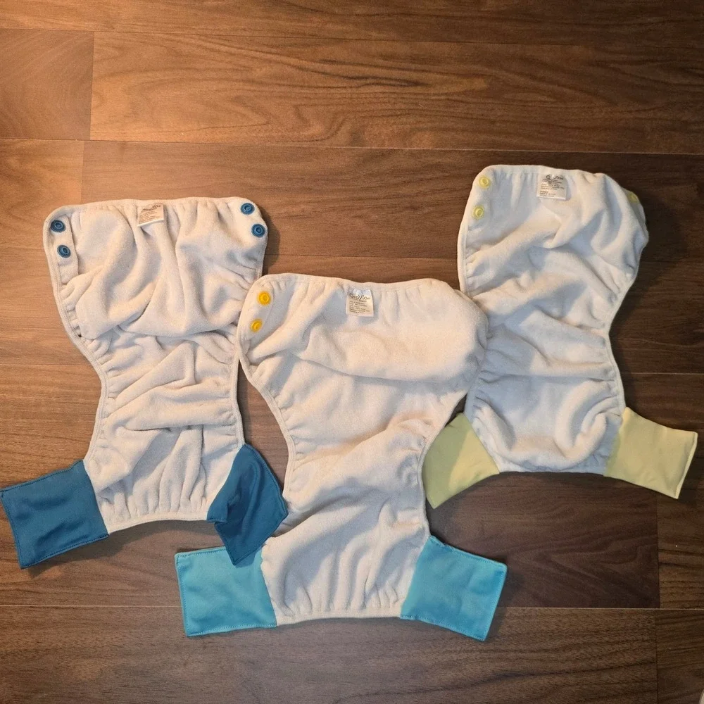 GroVia Swim Diaper Bundle 3pc Snap Closure Reusable‎ size 2 size 3